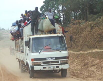 Truck full of people